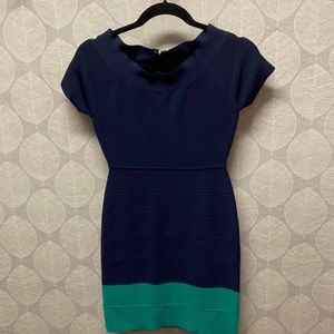 BCBG bandage dress. Size M. It’s tight, I wear a small and it fits